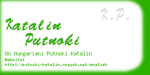 katalin putnoki business card